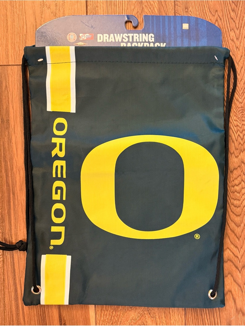 Oregon Ducks Drawstring Backpack with Large Yellow O